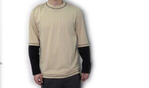 MAGLIETTA MANICHE LUNGHE BEIGE