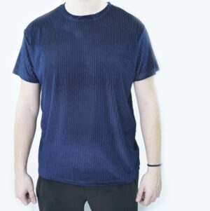 shirt ciniglia blu